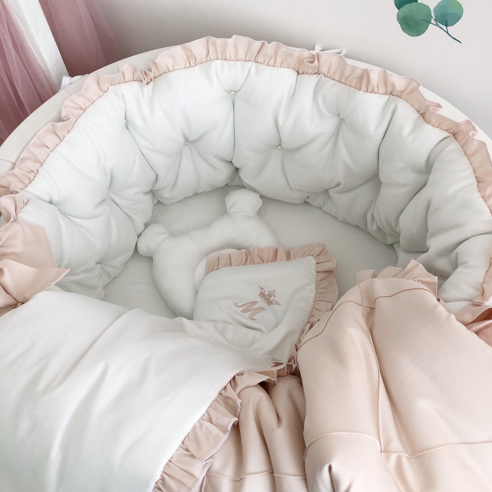 bassinet comforter set