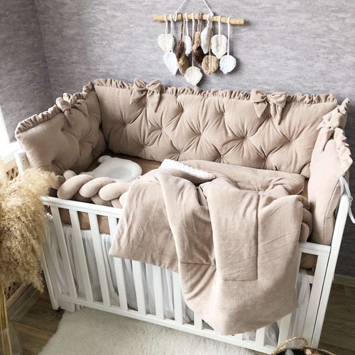 Luxury Baby Girl Bedding Baby Girl Crib Bedding Set Cot Etsy