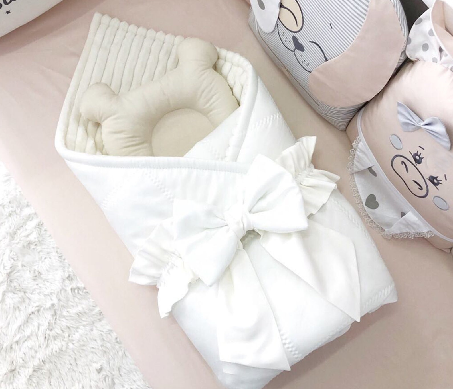 Baby Girl Blanket Personalized Receiving Blankets Baby Etsy