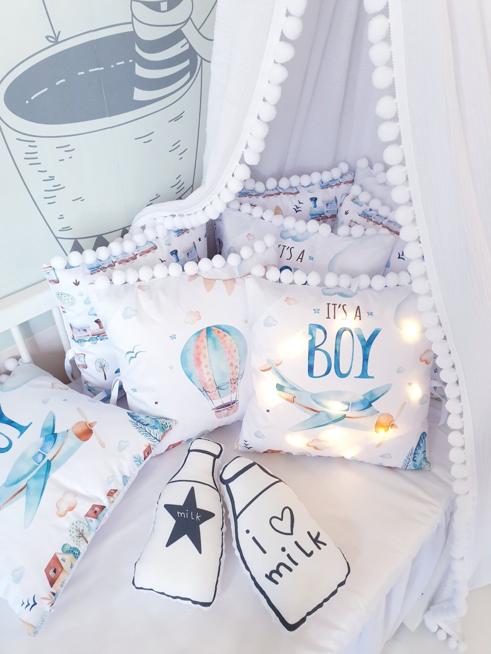Baby boy Bedding Crib Set Crib Bedding Set For boy Boy Crib Etsy
