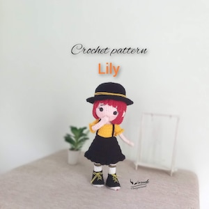 Amigurumi pattern doll, crochet doll PDF in English- #D5022