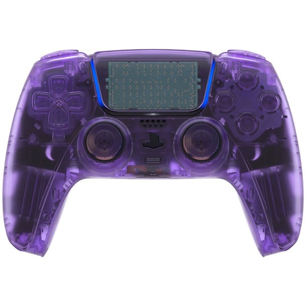 Atomic Purple Full Set Housing Shell with Buttons Touchpad Cover, Compatible with ps5 Controller BDM-010