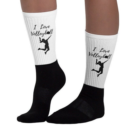 Volleyball Socks Extra Comfortable Original Design Black Foot Best