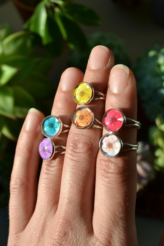 Adjustable cheap flower ring