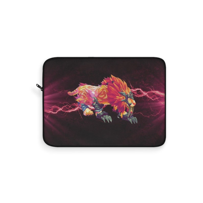Pink and orange Feral Druid Laptop Sleeve