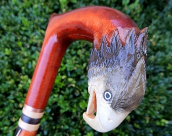 35 inch Cane Walking Stick Canes Sticks Reed Staff Wooden Wooden Hand-Carved Carving Handmade Cane Accessories (Eagle NEW)
