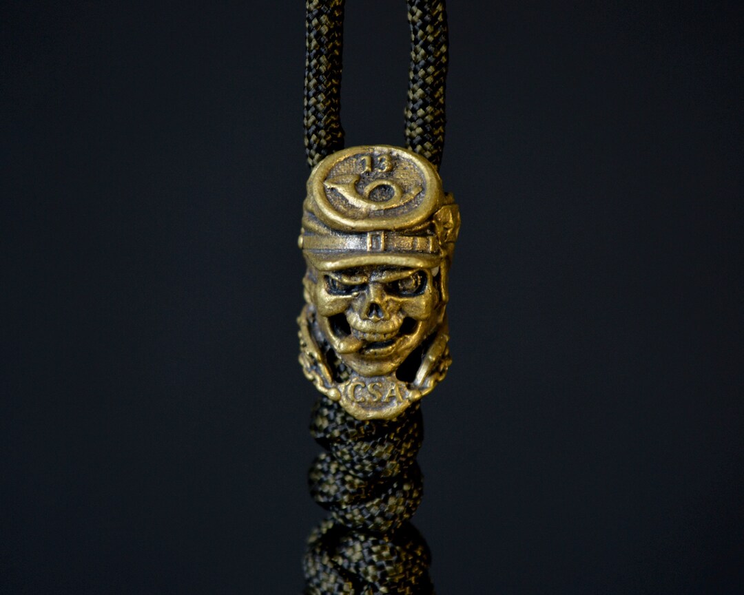 Paracord perle bronze perle couteau longe perle charmes porte-clés - Inquisiteur - France