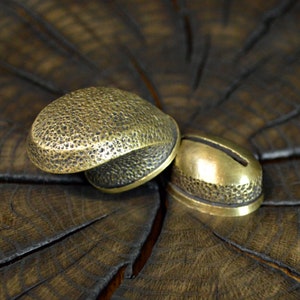 Set &quot;DIRK 2&quot; unique solid bronze finger guard bolster & pommel for custom knife making