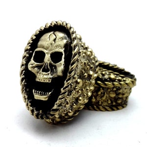 Set &quot; SCREAM &quot; unique solid bronze finger guard bolster & pommel for custom knife making