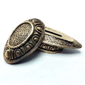 Set &quot; SHIELD &quot; unique solid bronze finger guard bolster & pommel for custom knife making