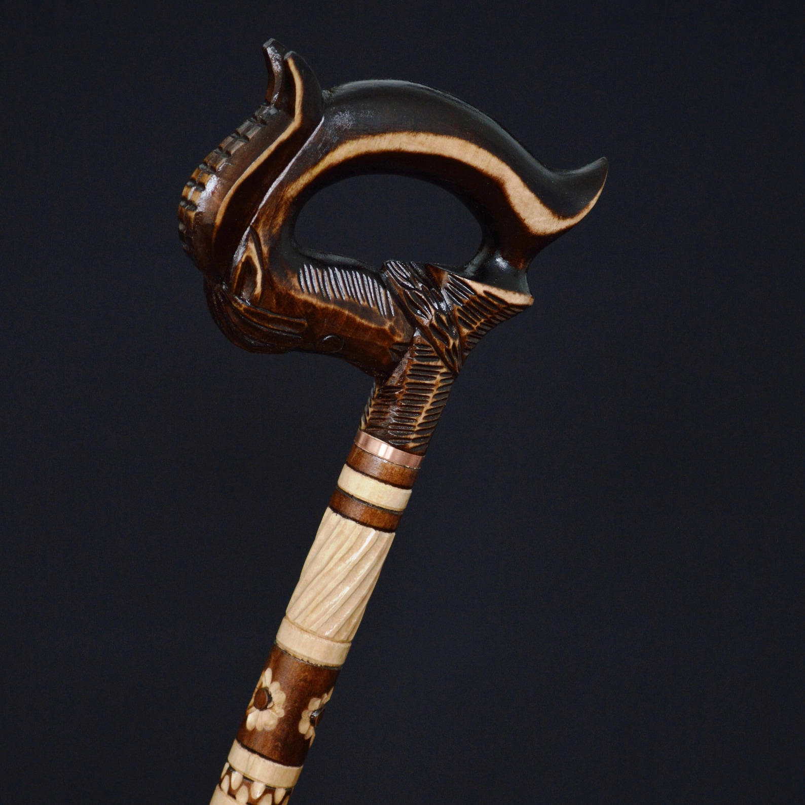 Stick Cane Walking Canes Sticks Reed Staff Wood Wooden Hand-carved ...