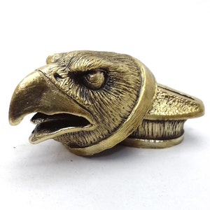 Set &quot; EAGLE &quot; unique solid bronze finger guard bolster & pommel for custom knife making