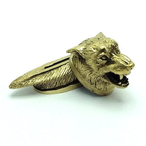 Set &quot;NEW WOLF&quot; unique solid bronze finger guard bolster & pommel for custom knife making