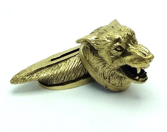 Set "NEW WOLF" unique solid bronze finger guard bolster & pommel for custom knife making