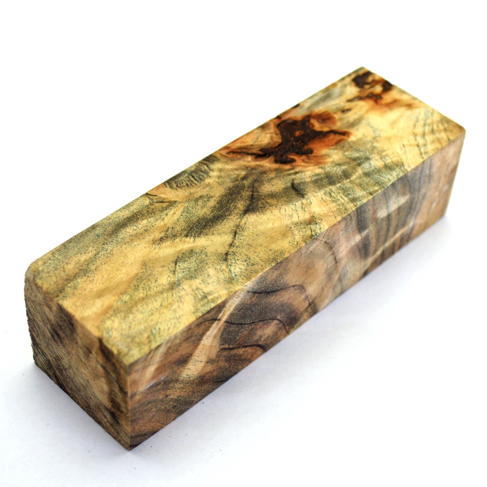 Stabilized POPLAR BURL Wood WOODEN Block Turning Blank Handle Etsy