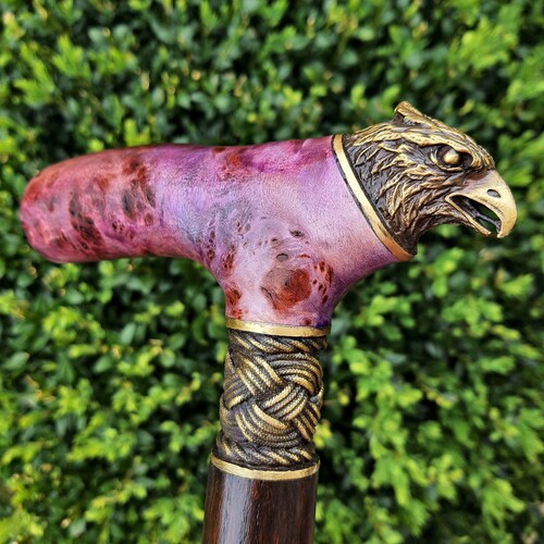 X28 # Burl Handle Cane shops Walking Stick Wooden Handmade Cane Wood Reed Wooden Hand-Carved Handmade Stick Accessories