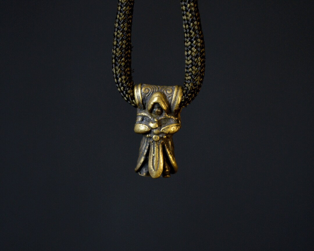 Couteau lanière perle pendentif 6mm collier Bracelet perle EDC couteau