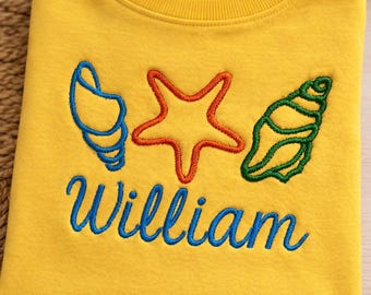 Personalized Seashell Boy or Girl shirt