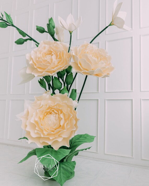 Wedding Arch Wedding Decor Large Flowers Giant Etsy