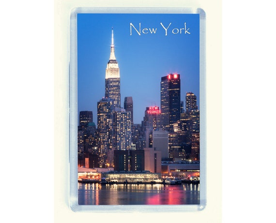 Magnete Frigo New York - Grattacielo In Stile Art Deco 5,4x12 Cm
