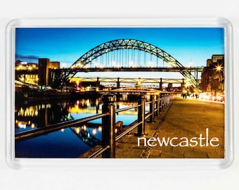 Newcastle koelkastmagneet, Tyne Bridge, Newcastle Gateshead Quayside, SwingBridge