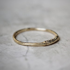 Stackable Dainty Rope Ring 14k Gold Filled