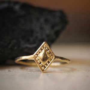 Geometric Rhombus 14k Gold filled Ring