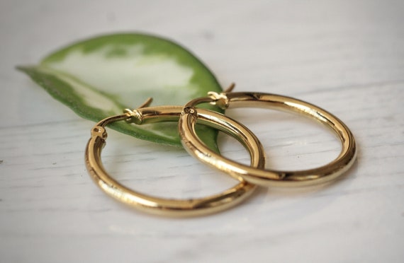 Orecchini A Cerchio Oro Rosa Oro 750 GP-S259314 - Foto 10