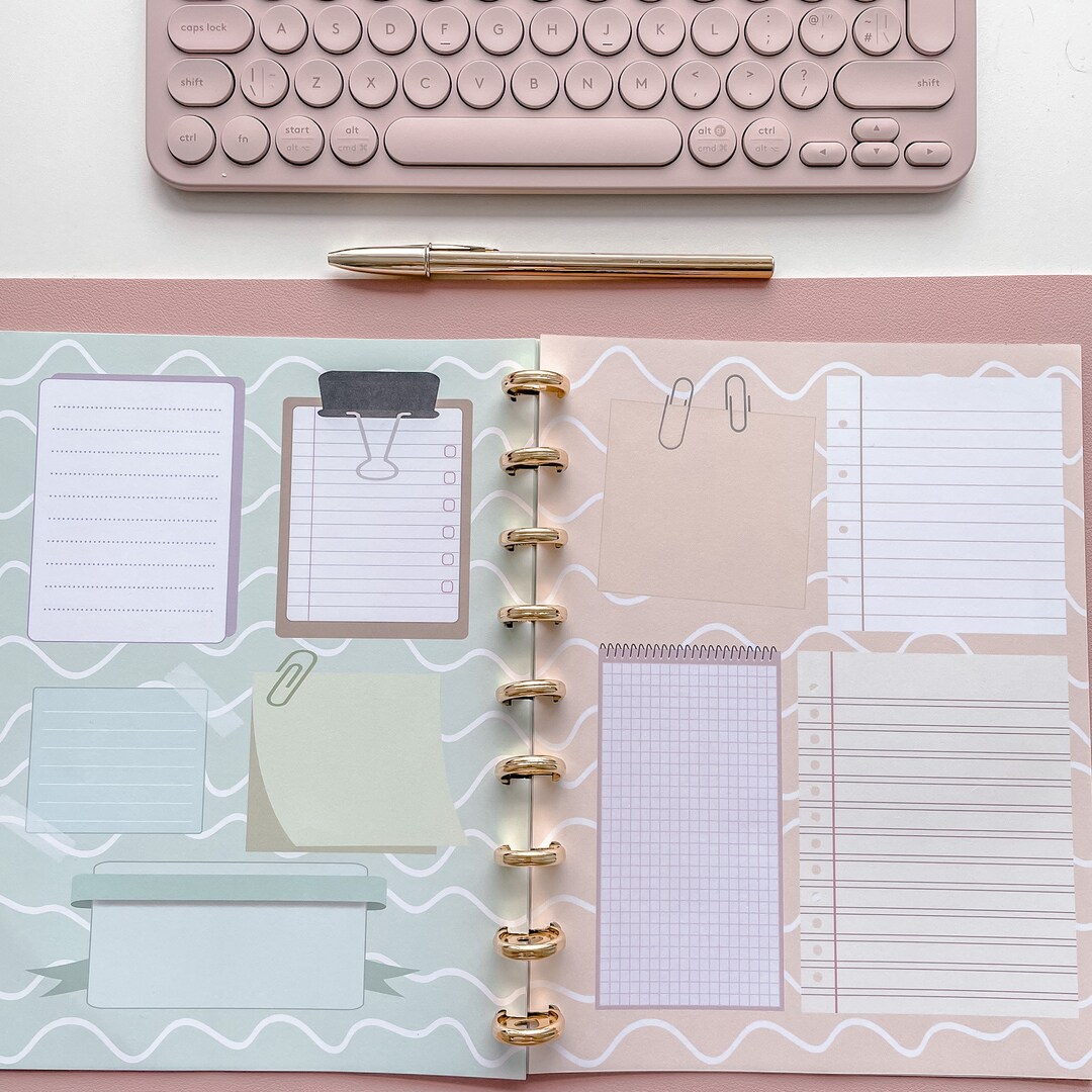 Notes and Todo Set - DISCBOUND Planner Filler - Etsy