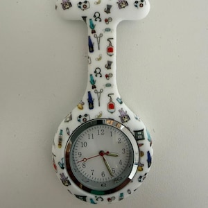 Nurse Fob Watch Brooch: Silicone Pin/Clip, Nurse Gift