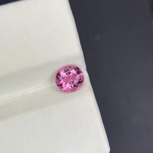 Pink Afghan Tourmaline: Oval Cut Loose Gemstone (0.60 Ct, 5.10x5.10MM)