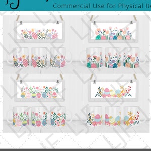 May include: A digital design featuring a sublimation print of Easter eggs with floral accents. The design is shown on a mug and a sign. The text "Sublimation Printer needed for this Design" is included in the image.