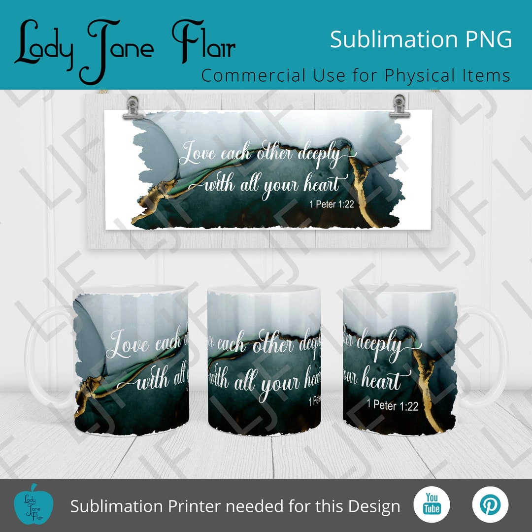 Mug Design For Sublimation 1 Peter 1 22 Mug Template 12 Oz And 15 Oz Mug Design For Sublimation 1 Peter 1 22 Mug Template 12 Oz And 15 Oz