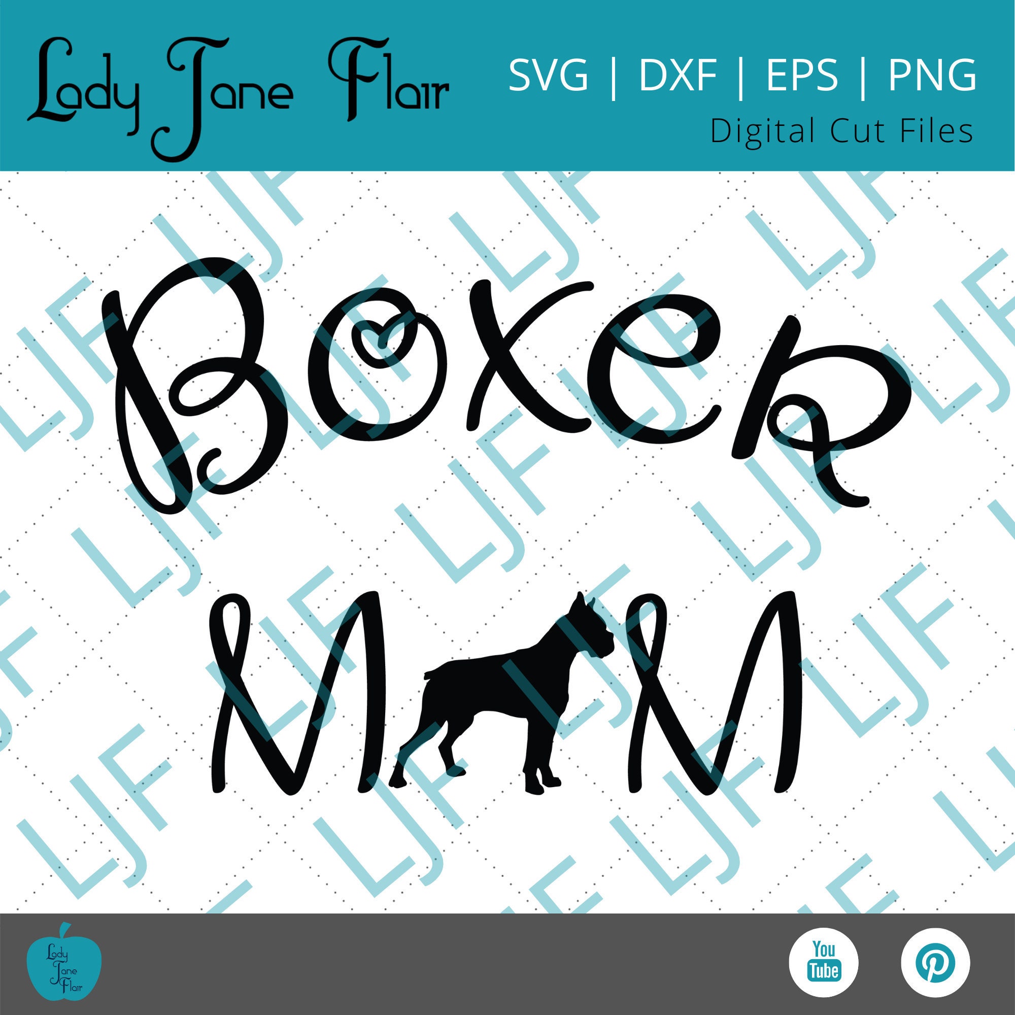 Boxer MOM Svg Boxer Svg Boxer mom shirt Svg Digital | Etsy