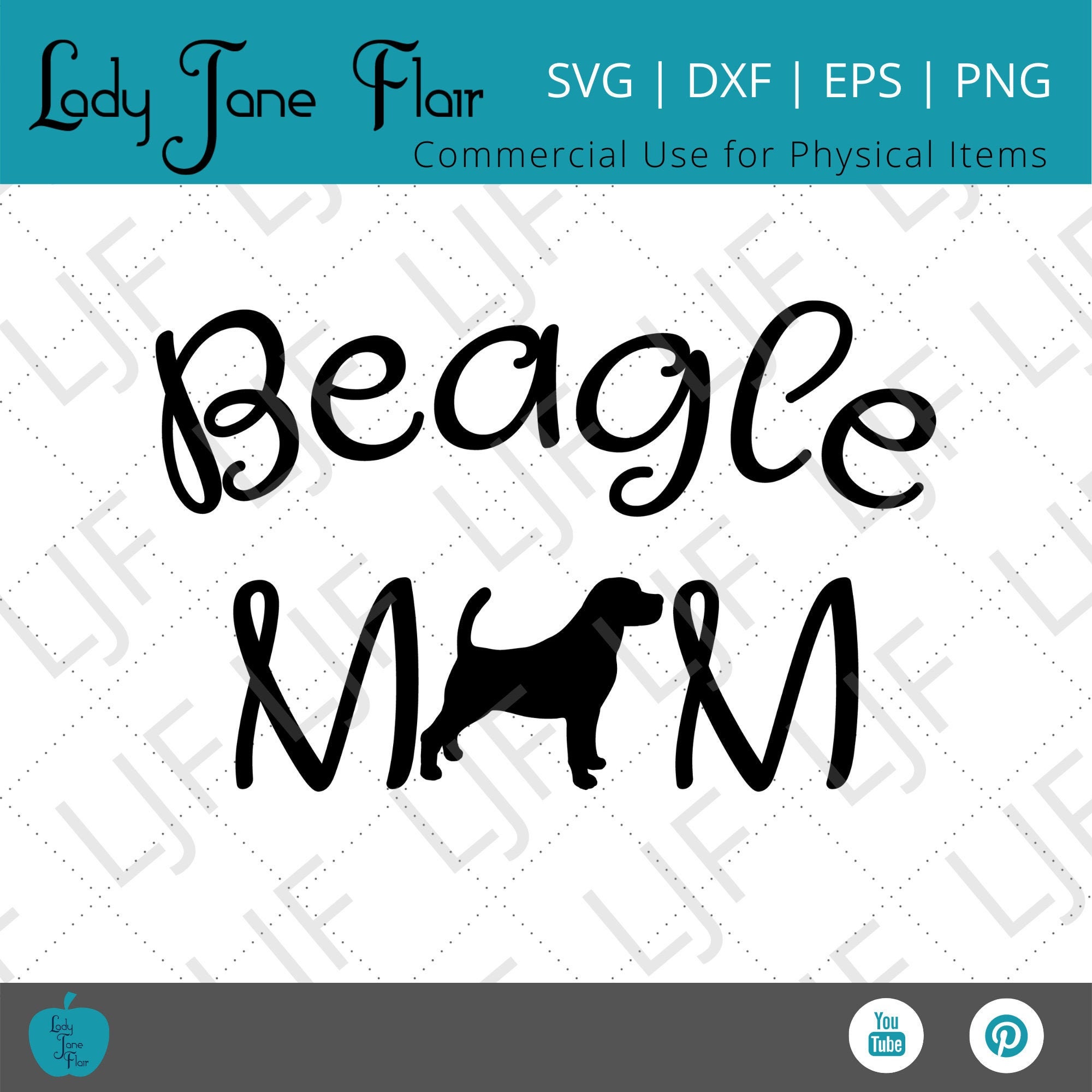 Beagle MOM Svg Beagle Svg Beagle Mom shirt Svg Digital | Etsy