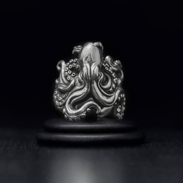 Octopus Ring - Sea - Tentacles - Ocean - Handmade Jewelry - Gift - Silver Octopus - Anello Polipo Argento - Piovra - Polpo - Tentacoli