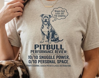 Maglietta divertente con pitbull, regalo per la mamma di un pitbull, maglietta con pitbull, maglietta divertente per papà di cani, umorismo con ippopotamo di velluto, pantofolaio professionista, grafica retrò con cane