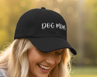 Dog Mom Hat | Dog Lover Cap | Cute Puppy Mama Dad Hat | Gift for Dog Mom | Aesthetic Fur Mama Headwear