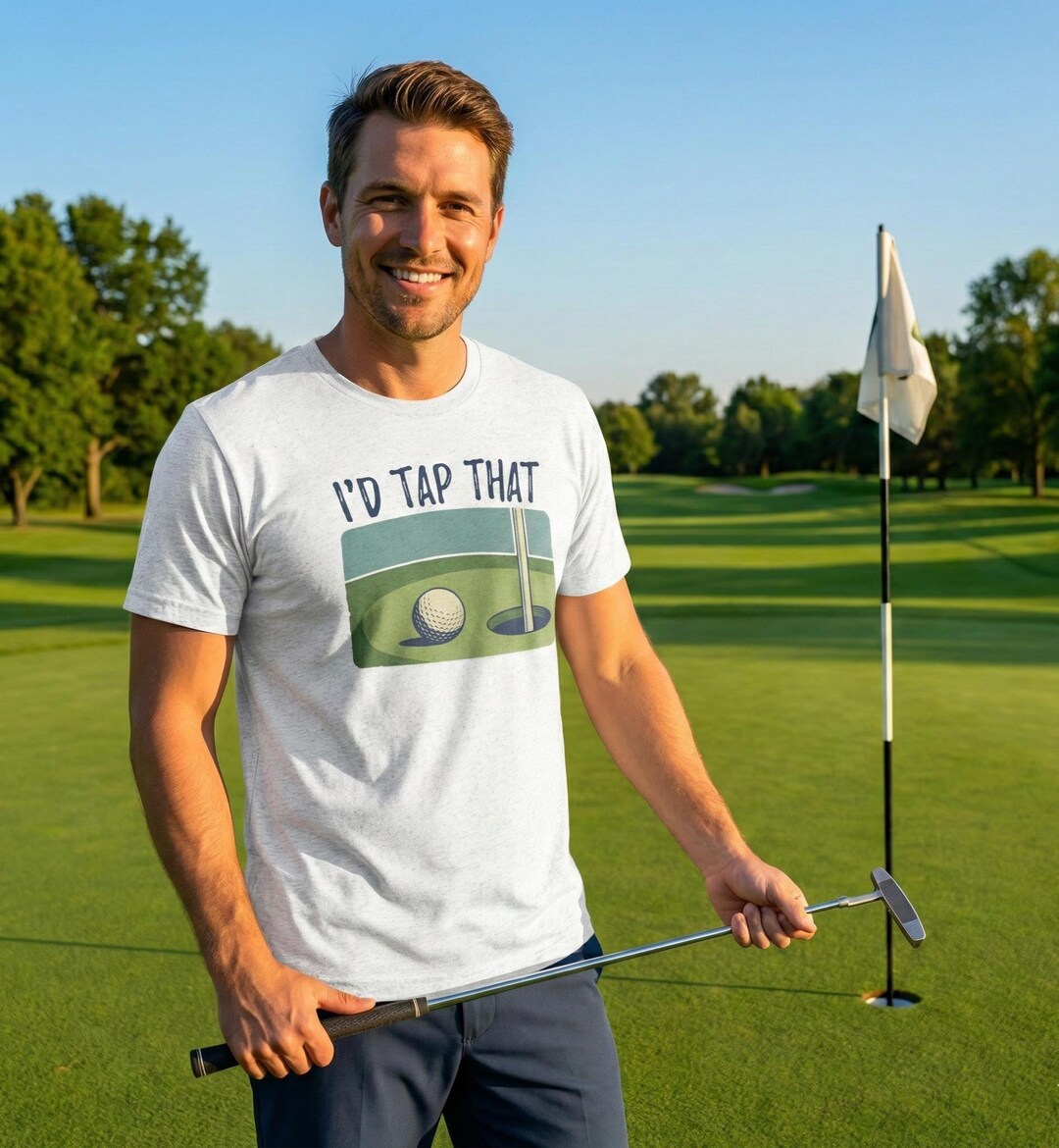 Golf Card Rude Funny Golf Shirt Men, I'd Tap That Golfing Tee, Rude Golf Joke T-shirt ...