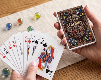 It's Not Personal, It's Just Carbles Playing Cards | Deck of Cards for Marble Board Game | Game Night Gift