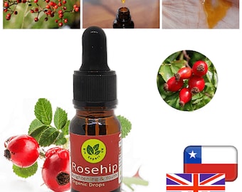 100% Pure Certified Rosehip Oil Organic Oil facial serum Moisturize Cold Pressed