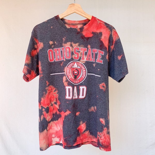 Tie Dye Ohio State University Dad T-Shirt