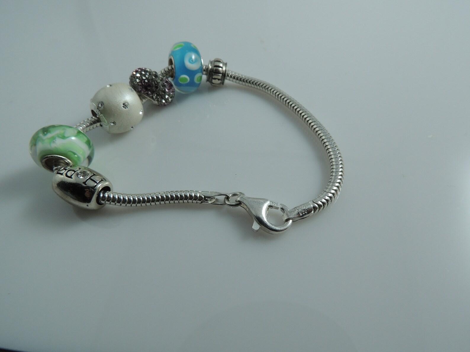 7 Sterling Silver Italian Charms Bracelet 925 Italy Etsy