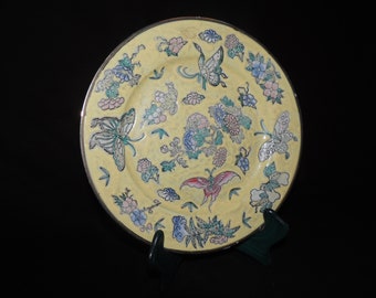 Antique Chinese Tongzhi Period (1862-1873) Yellow Porcelain Matching 10 1/2&quot; Plates ( CONTACT SELLER Before PURCHASING)