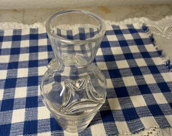 Steuben Hand Blown Art Glass Amphora With Etched Steuben Mark On The Bottom