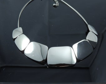 Lia Sophia Silver Tone Choker Necklace