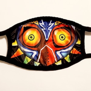 Majoras Face Mask | FaceMask | link | cosplay | adult | zelda | Reusable | Washable | for men women | dust | breath of the wild  | majora