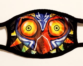Majoras gezichtsmasker | Gezichtsmasker | link | cosplay | volwassene | zelda | Herbruikbaar | Wasbaar | voor mannen vrouwen | stof | adem van het wild | hoofd