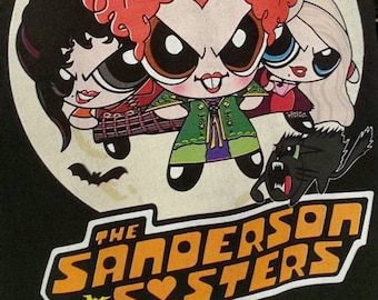 Hocus Pocus Powerpuff Girls Shirt | Sanderson Sisters | Winnie | T-shirt | Winifred | Binx | Sarah | Mary | Blossom halloween | Buttercup |