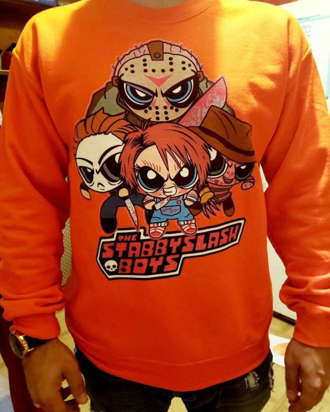 Stabby Slash Boys Powerpuff Girls Sweater | Freddy Krueger
